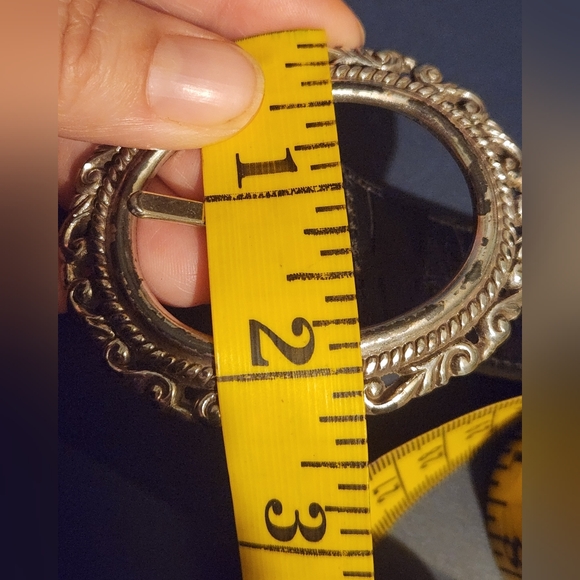 Brighton Elegant Black/Brown Reversible Belt with Silver Accents size L - Picture 13 of 13